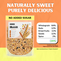 Morning Muesli - Classic No Added Sugar - 700g - Breakfast Cereal with Probiotics