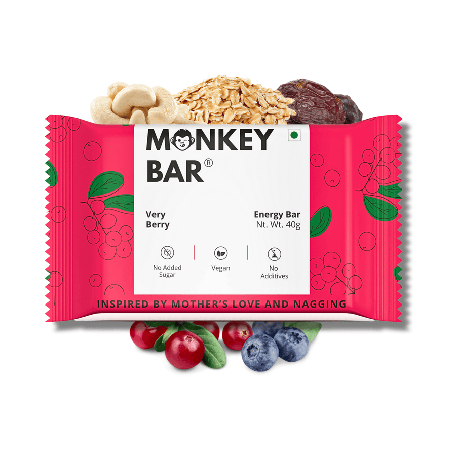 Very Berry Vegan Energy Bar - Pack of 10