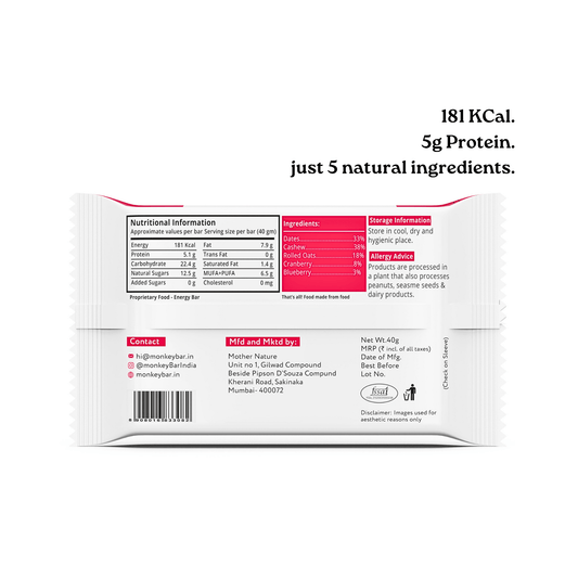 Energy Bars - Very Berry - 10x40g