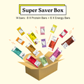 Super Saver Box - 14 Bars - 8 Protein Bars + 6 Energy Bars