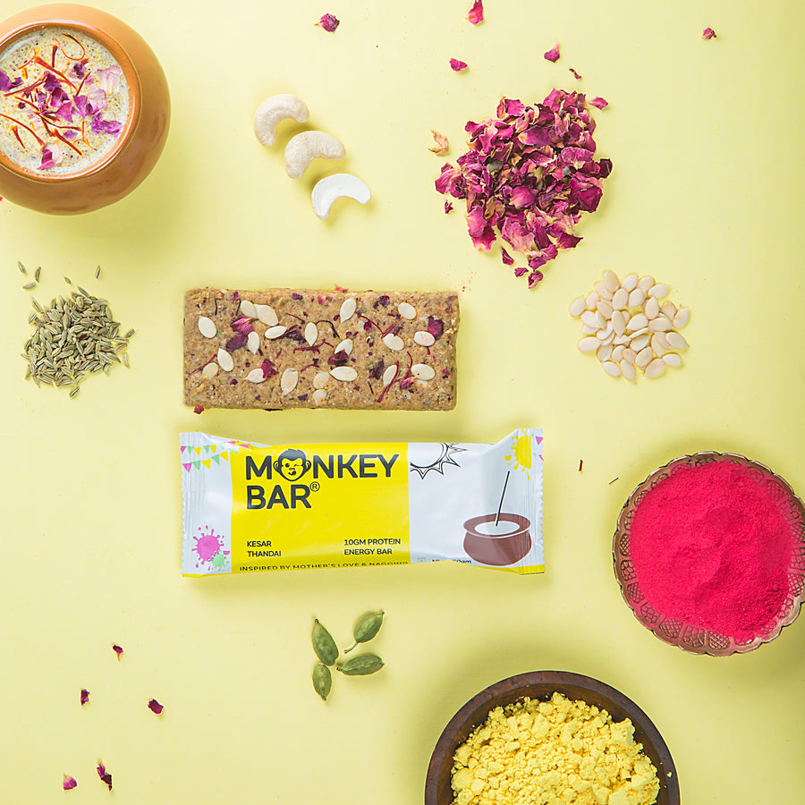 Kesar Thandai Protein Bar - Pack of 8