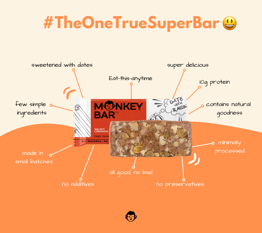 Walnut Cinnamon Protein Bar - Pack of 8