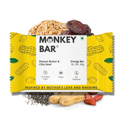 Energy Bars - Peanut Butter & Chia Seed - 10x40g