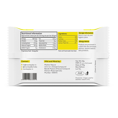 Energy Bars - Lemon Blast - 10x40g