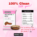 Nut Butter Bites - Double Chocolate - 55% Dark Chocolate Truffle filled with Nut Butter - Pack of 12