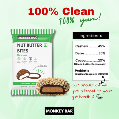 Nut Butter Bites - Cashew - 12x20g
