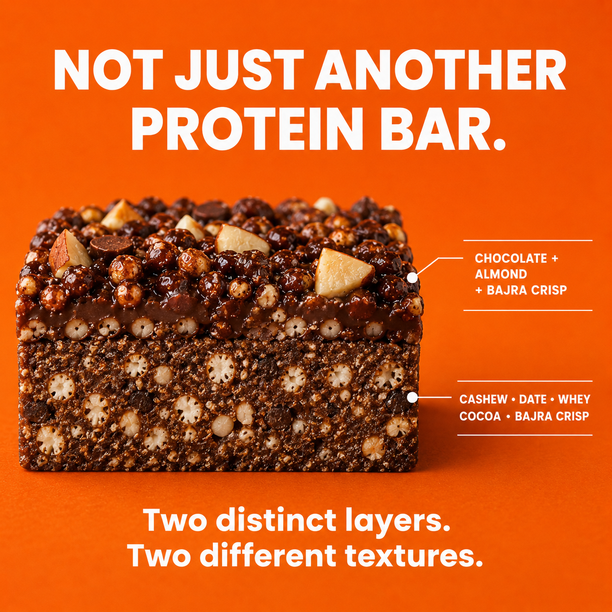Millet Crunch Protein Bar - Orange Cocoa - 6x40g