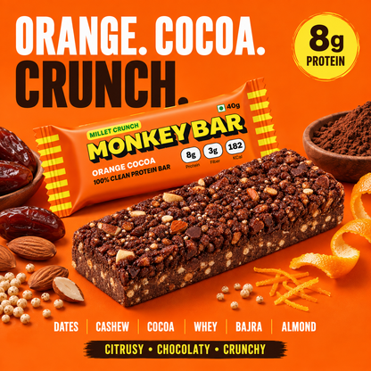 Millet Crunch Protein Bar - Assorted Pack - 6x40g
