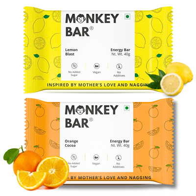 Citrus Blast Vegan Energy Bar - Pack of 10
