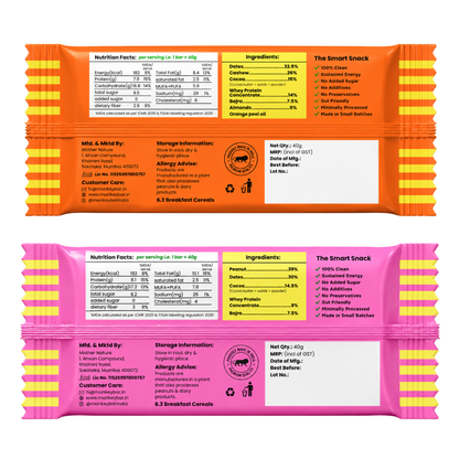 Millet Crunch Protein Bar - Assorted Pack - 6x40g