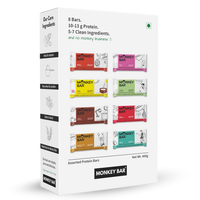 Assorted Protein Bars - Pack of 8