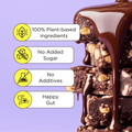 Dark Cocoa Hazelnut Vegan Energy Bar - Pack of 10