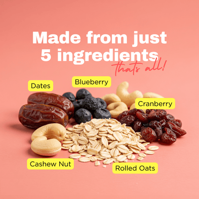 Very Berry Vegan Energy Bar - Pack of 10