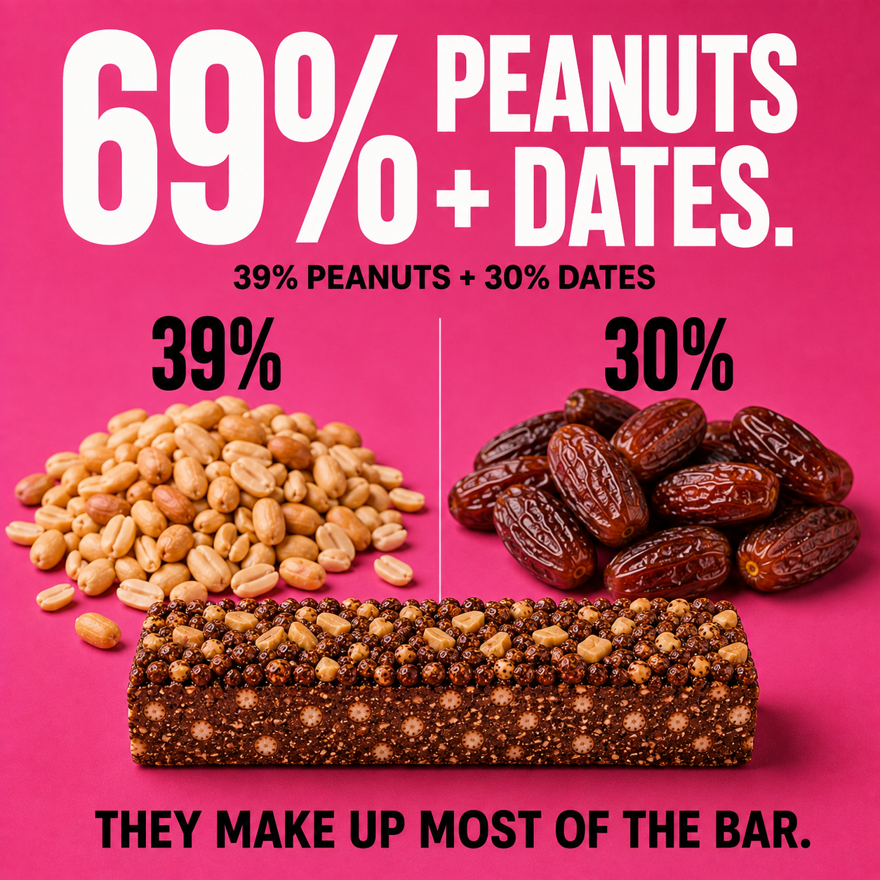 Millet Crunch Protein Bar - Peanut Cocoa - 6x40g