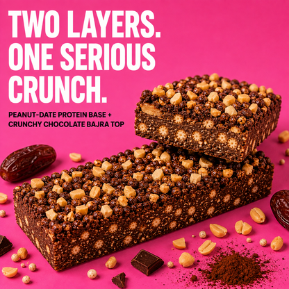 Millet Crunch Protein Bar - Peanut Cocoa - 6x40g