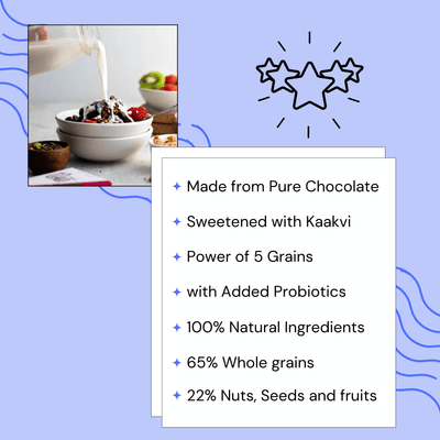 Morning Muesli - Chocolate - 350g - Breakfast Cereal made from pure chocolate - No refined sugar