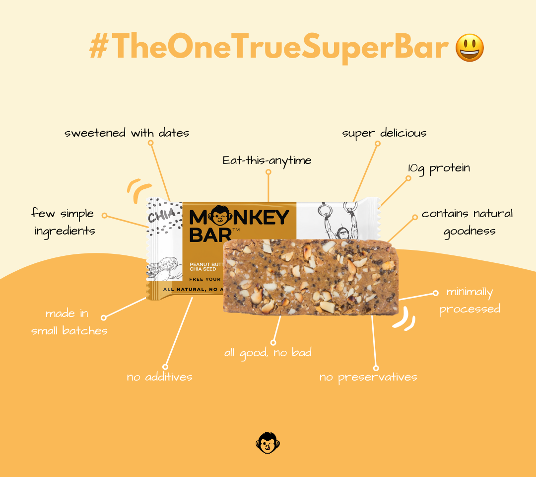 Protein Bars - Peanut Butter & Chia Seeds - 8x50g